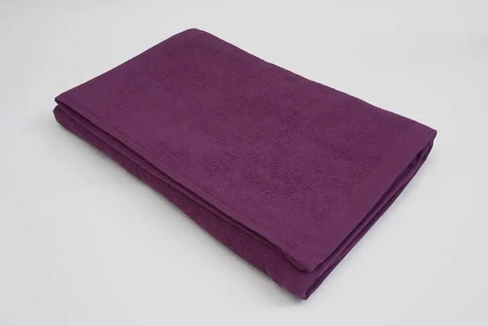 業務用タオル バスタオル エステ用タオル パープル 紫色のタオル 施術用バスタオル 綿 パイル 90cm 150cm